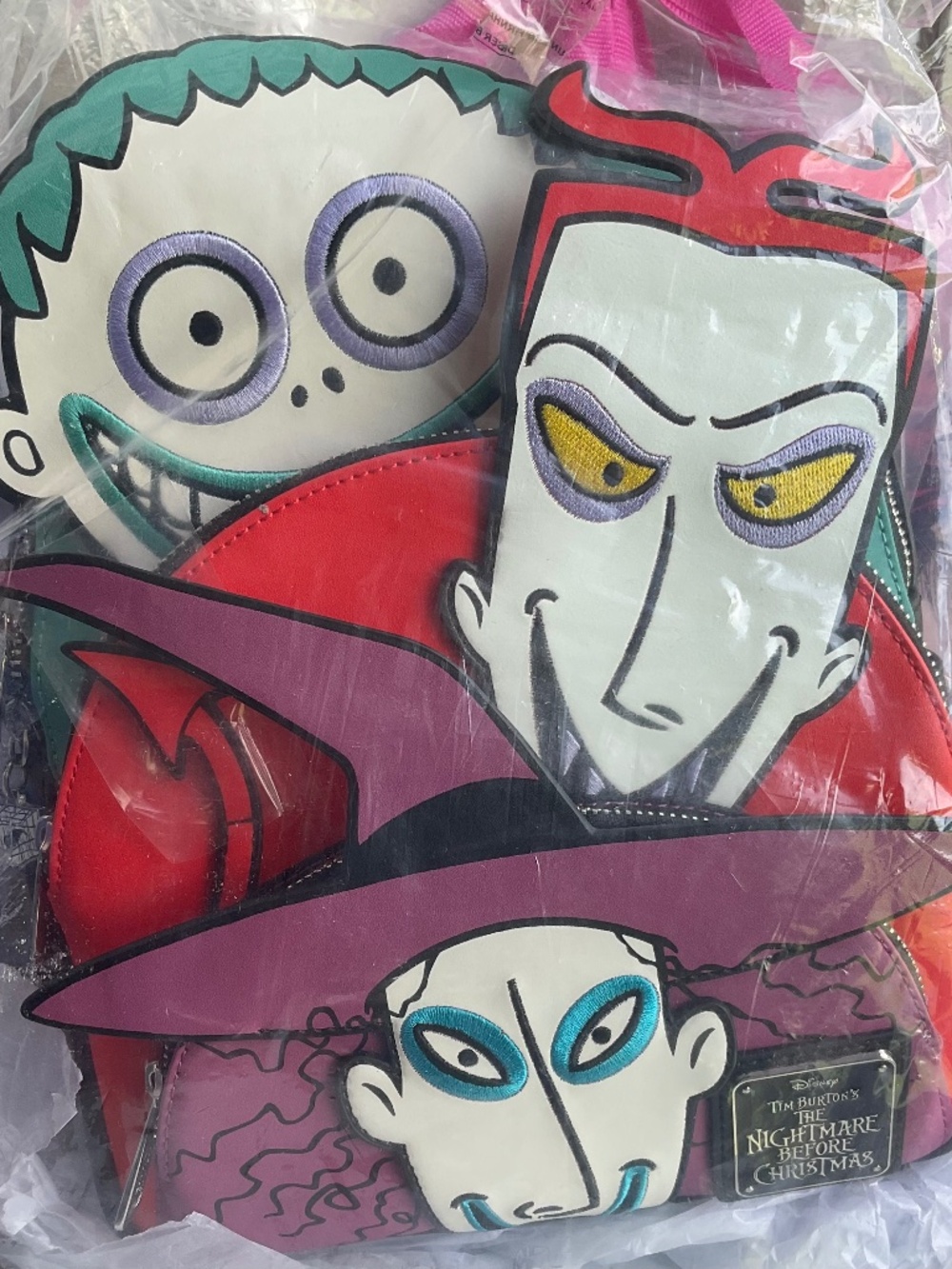 Disneys nightmare before christmas lock shock barrel loungefly